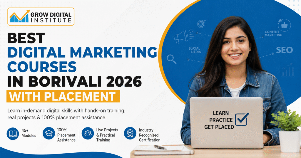 Best Digital Marketing Courses in Borivali 2026 with Placement